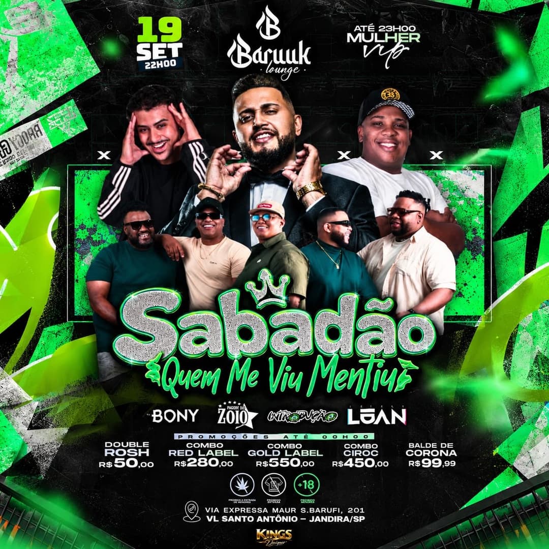 Flyer de BONY, Zoi, Introvisão e Loan
