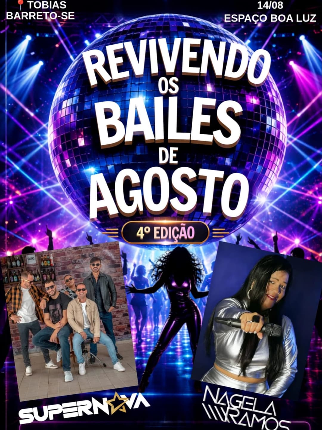 Flyer de Supernova, Supernova, NAGELA RAMOS, RODRIGÃO e LOS ROMÂNTICOS
