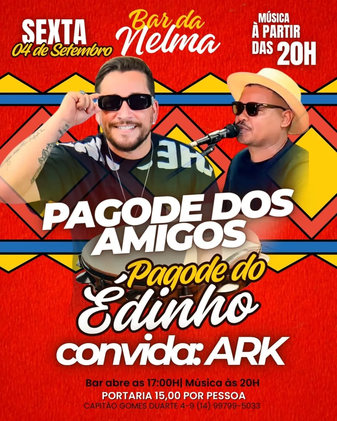 Flyer de Edinho e Arkmeds