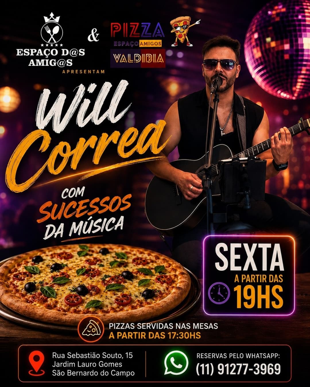 Flyer de Will Correa