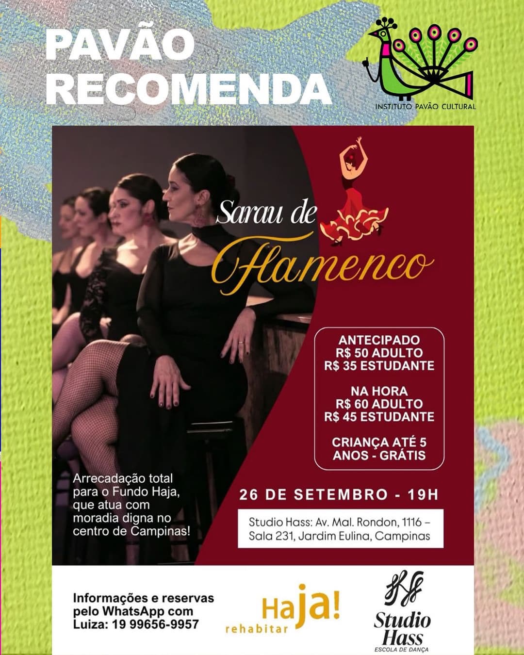 Flyer de Sarau Flamenco