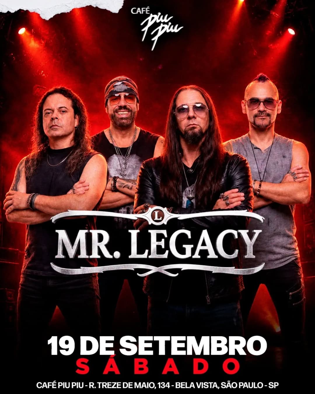 Flyer de Banda Mr. Legacy