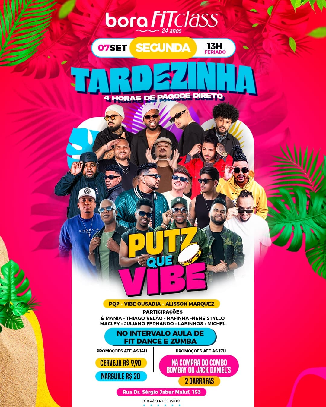Flyer de É Mania, Rafinha, Alisson Marquez e mais 8 artistas