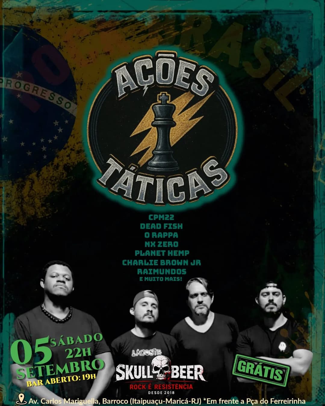 Flyer de AÇÕES TÁTICAS