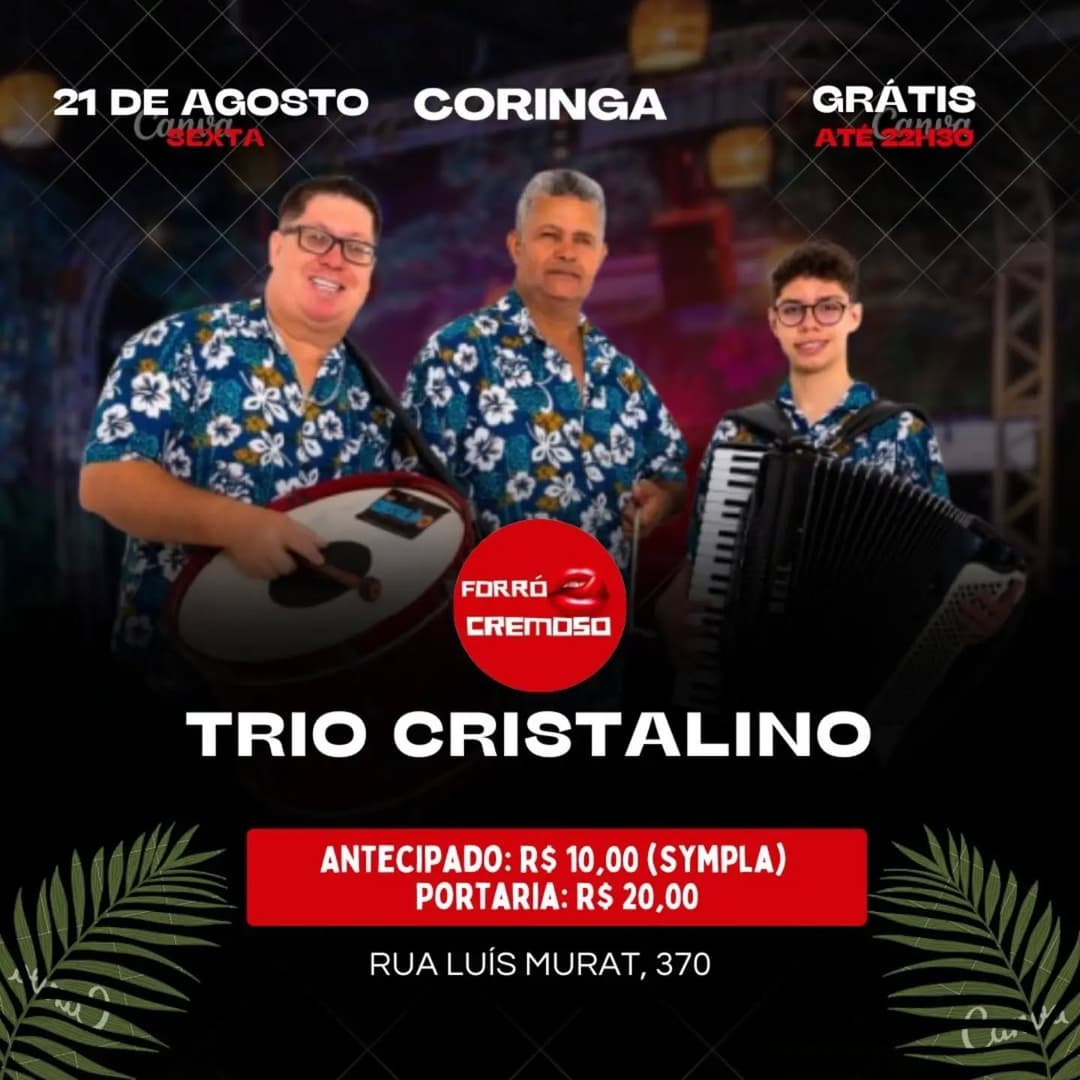 Flyer de Trio Cristalino