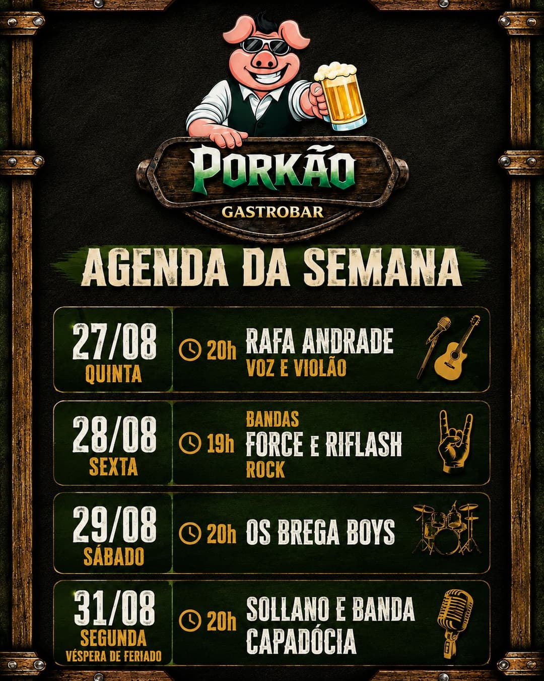 Flyer de Rafa Andrade