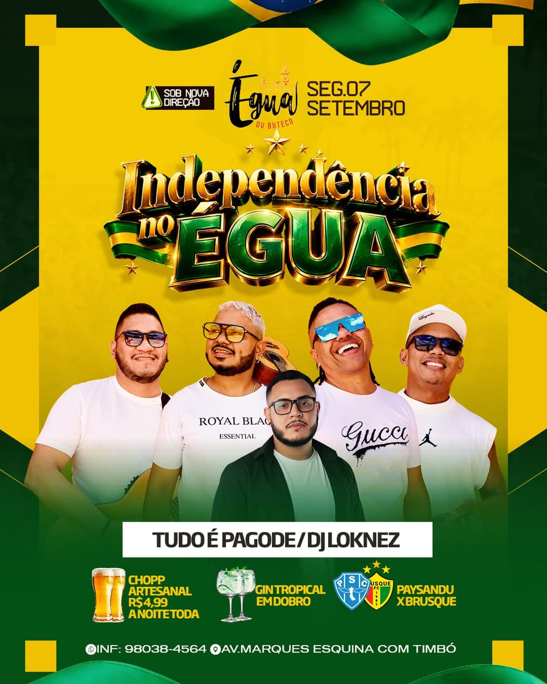 Flyer de Tudo É Pagode e DJ Loknez