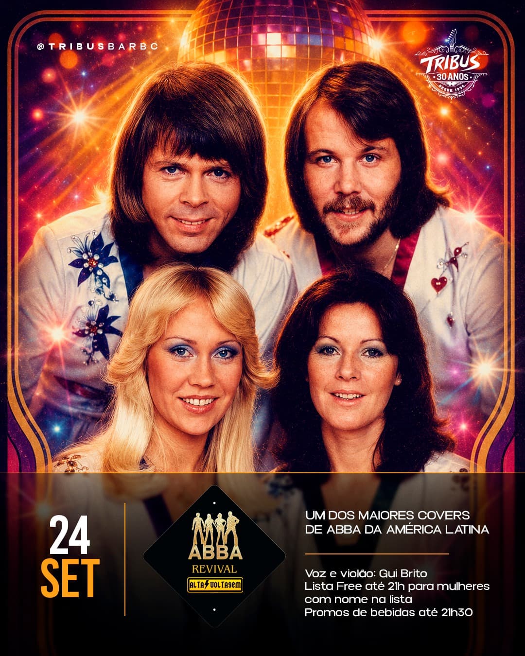 Flyer de ABBA Revival