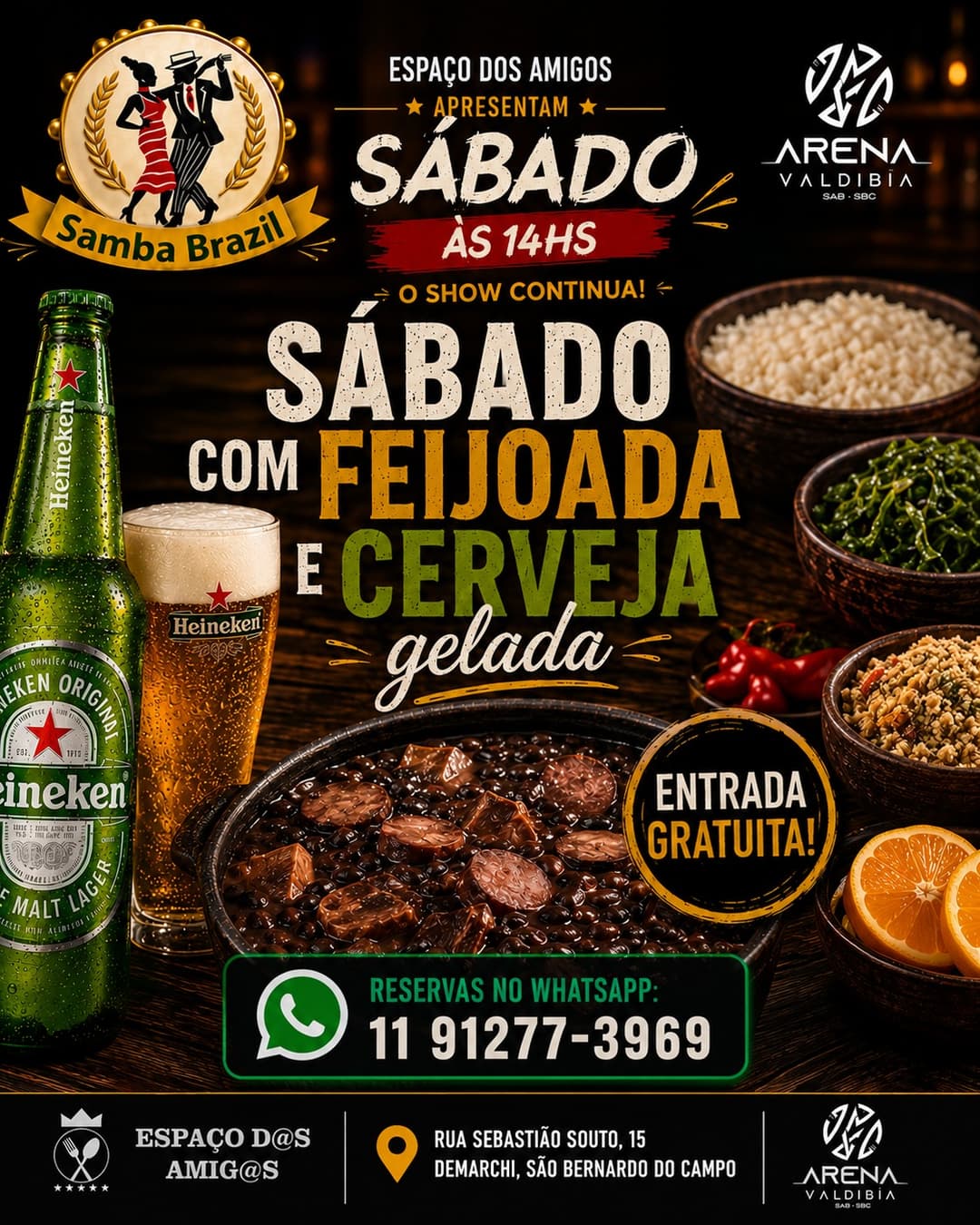 Flyer de Samba Brazil
