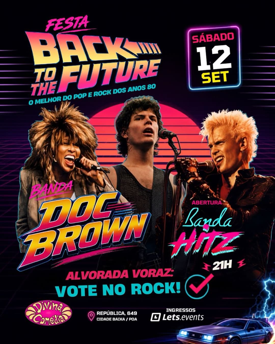 Flyer de Doc Brown e Hitz