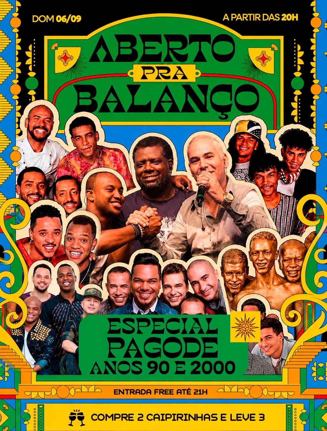 Flyer de Onda e Clube do Balanço