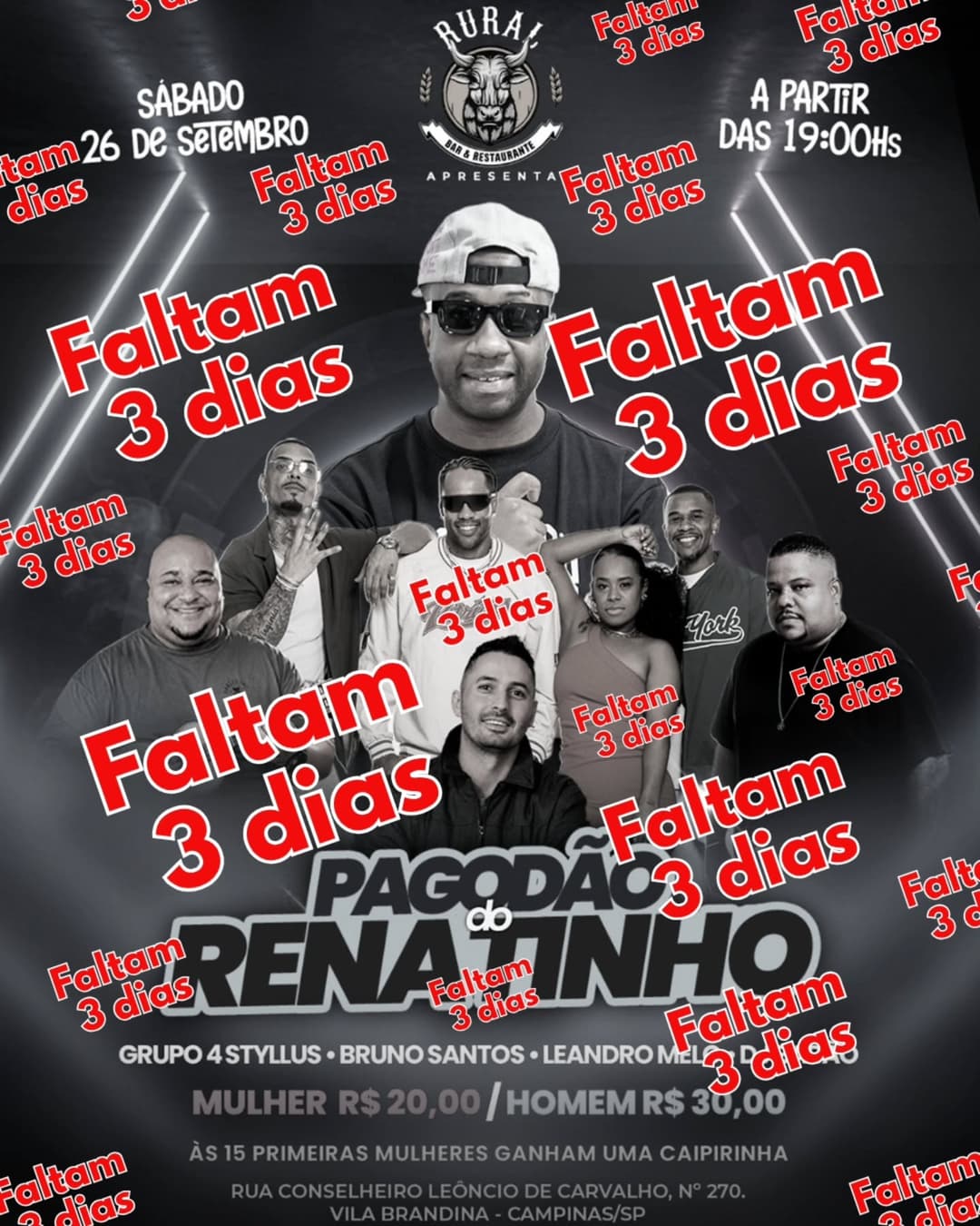 Flyer de Grupo 4 Styllus, Bruno Santos e Leandro Melo