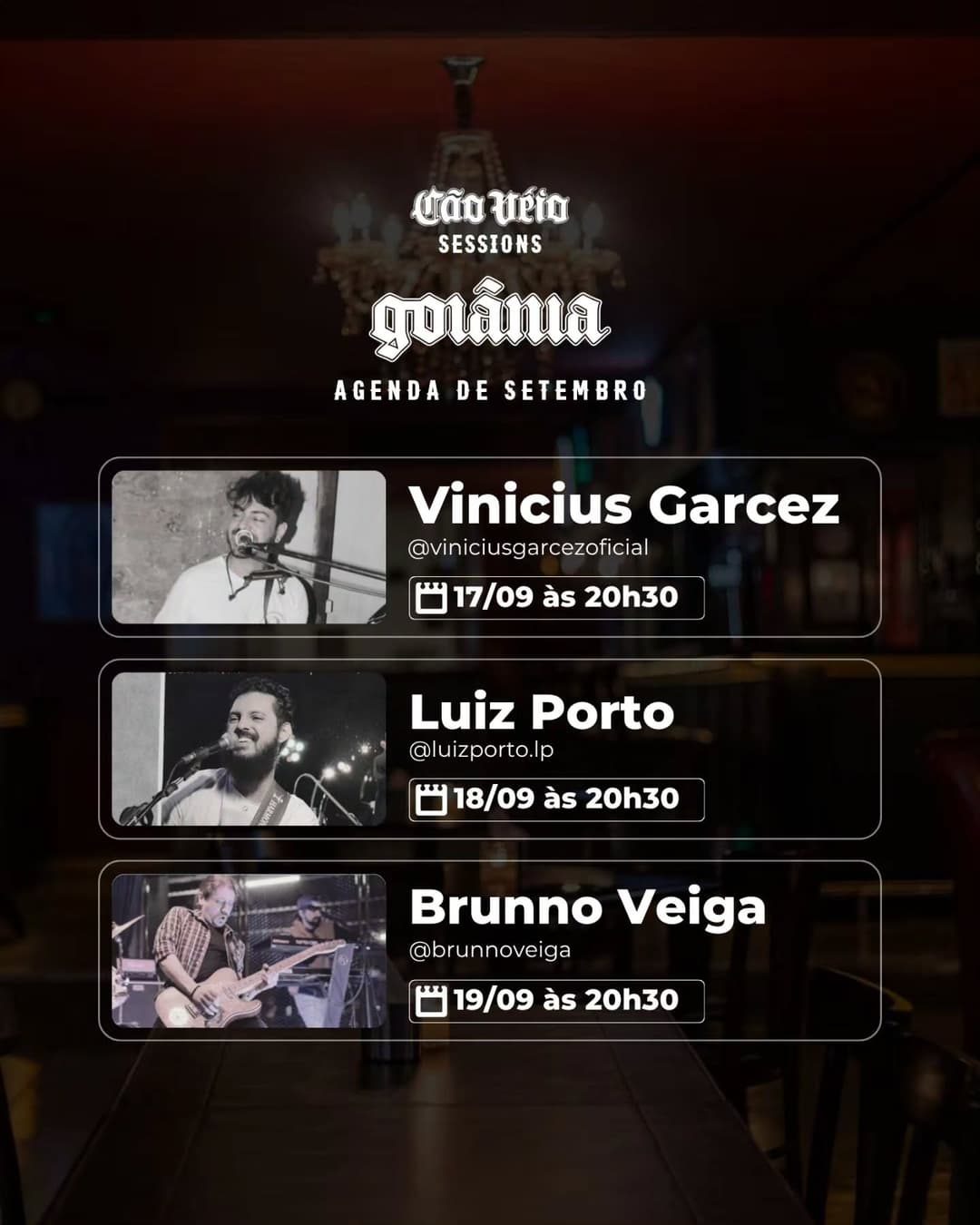 Flyer de Brunno Veiga