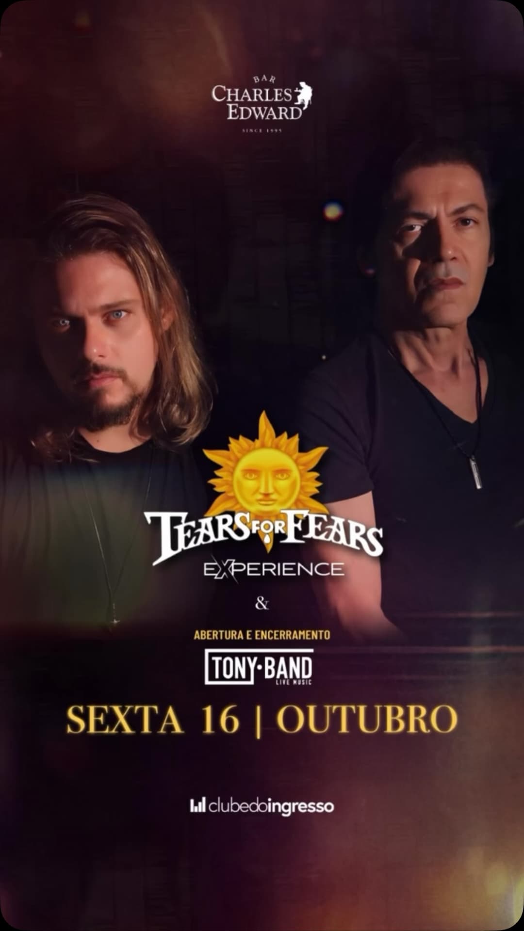 Flyer de Tears for Fears Experience e Tony Band
