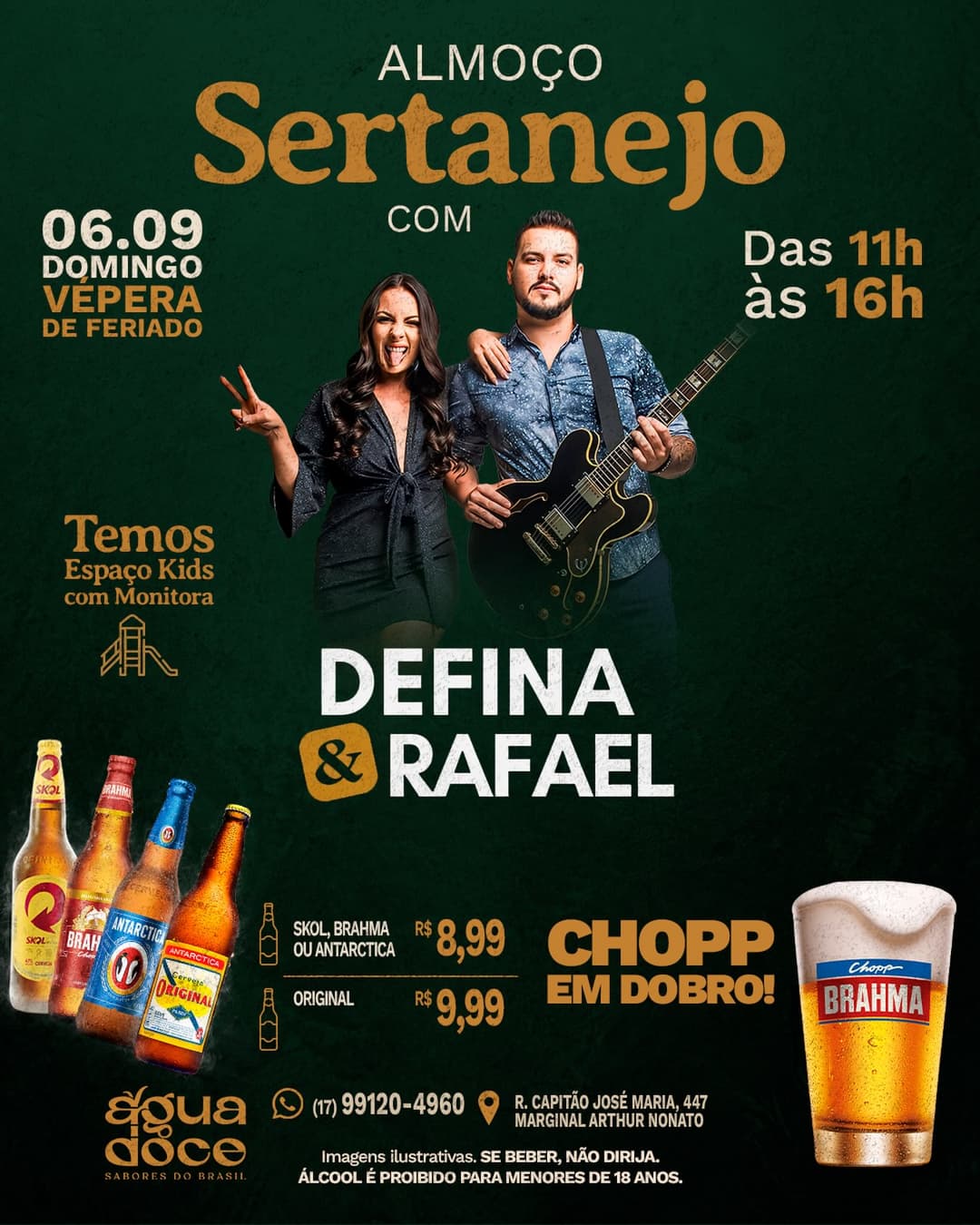 Flyer de Defina & Rafael