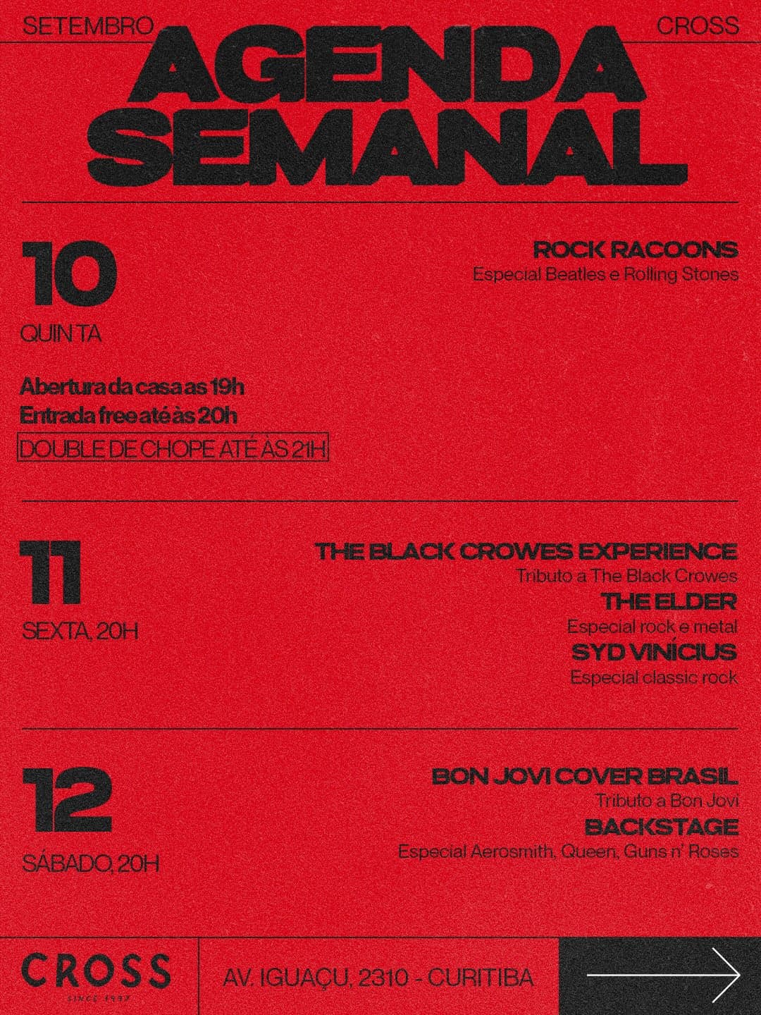 Flyer de Banda Syd Vinícius e mais 2 artistas