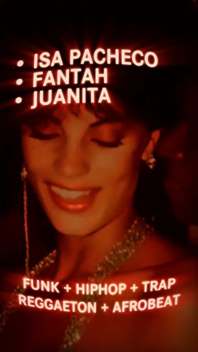 Flyer de Fantah, ISA PACHECO e Juanita