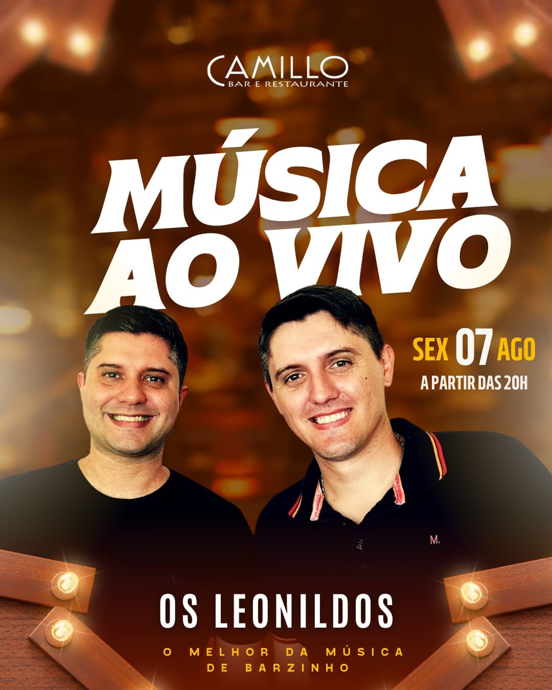 Flyer de Os Leonildos