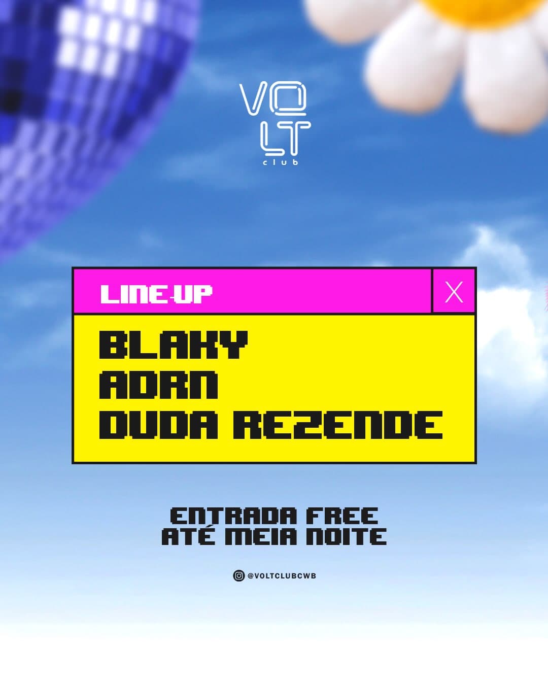 Flyer de Duda Rezende, Blaky e ADRN