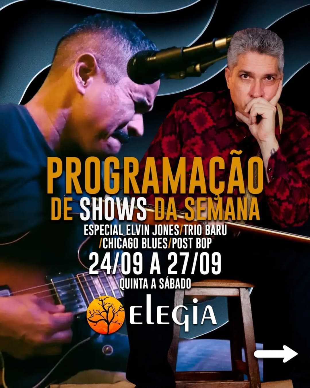 Flyer de Luciano Ninomia e André Mols