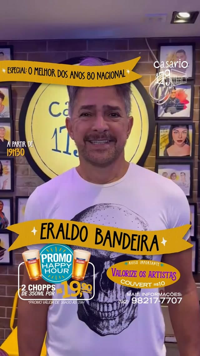 Flyer de Eraldo Bandeira