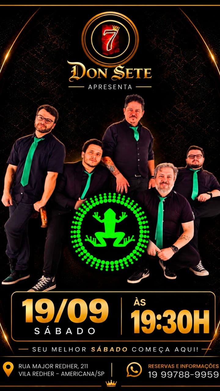Flyer de Sapos da Noite