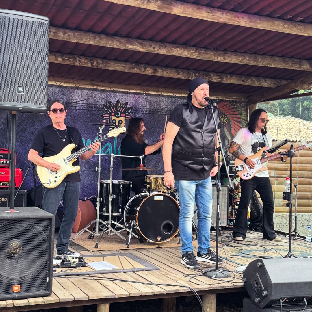 Flyer de Faiska Borges e Tributo a Deep Purple
