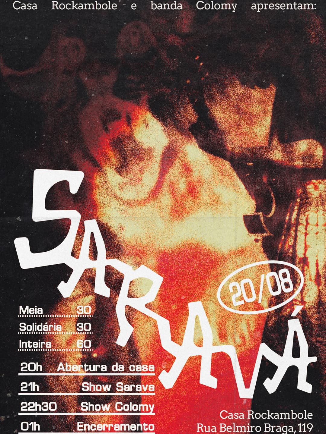 Flyer de Saravá e Colomy