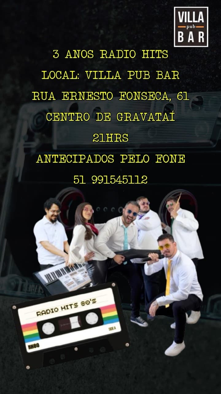 Flyer de Deivid Borba e Rádio Hits