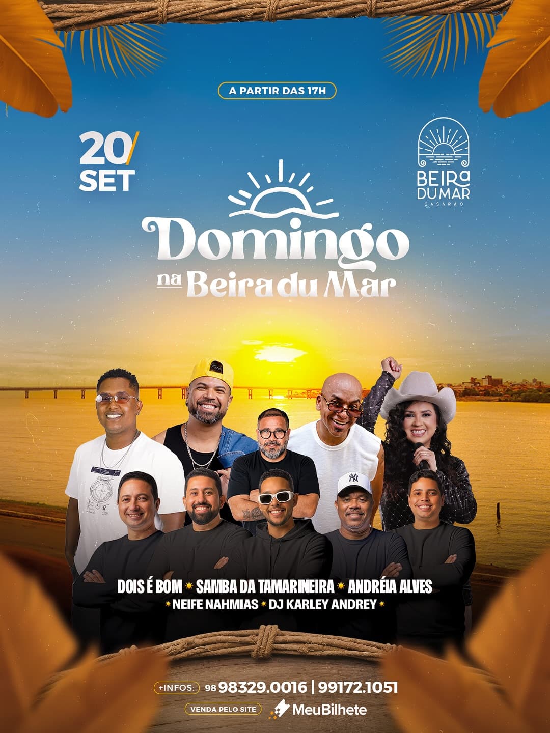 Flyer de Andreia Alves, sambadatamarineira e mais 4 artistas