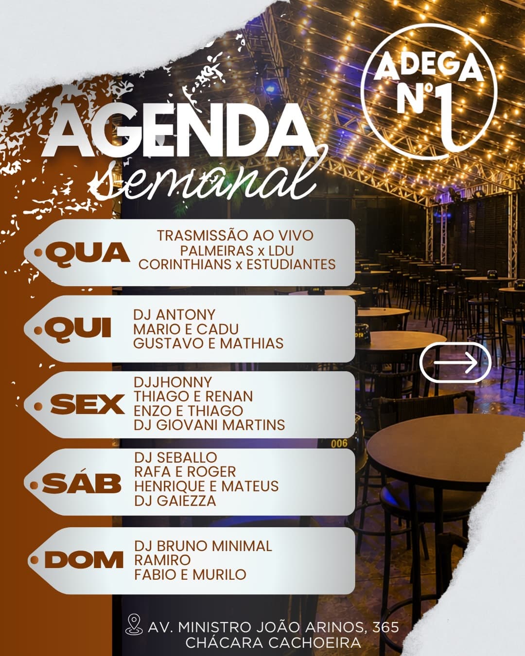 Flyer de Henrique & Mateus, Dj Seballo e mais 2 artistas
