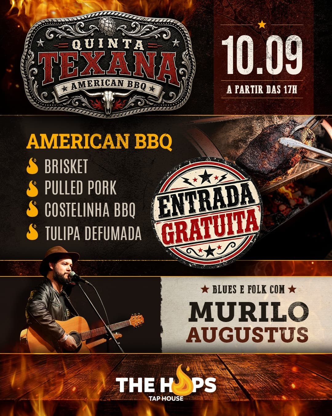 Flyer de Murillo Augustus | Folk do Pântano