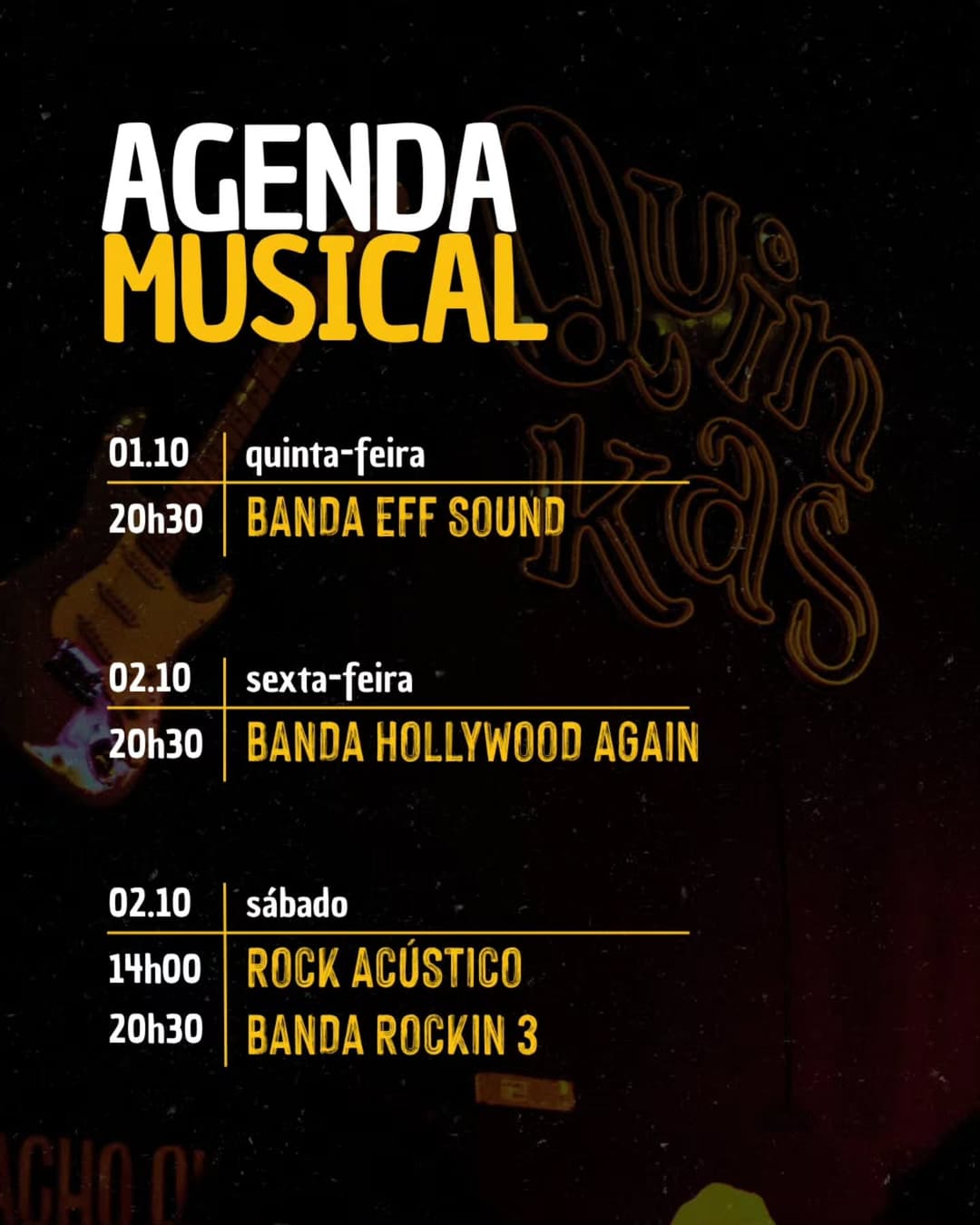 Flyer de Banda Rockin3