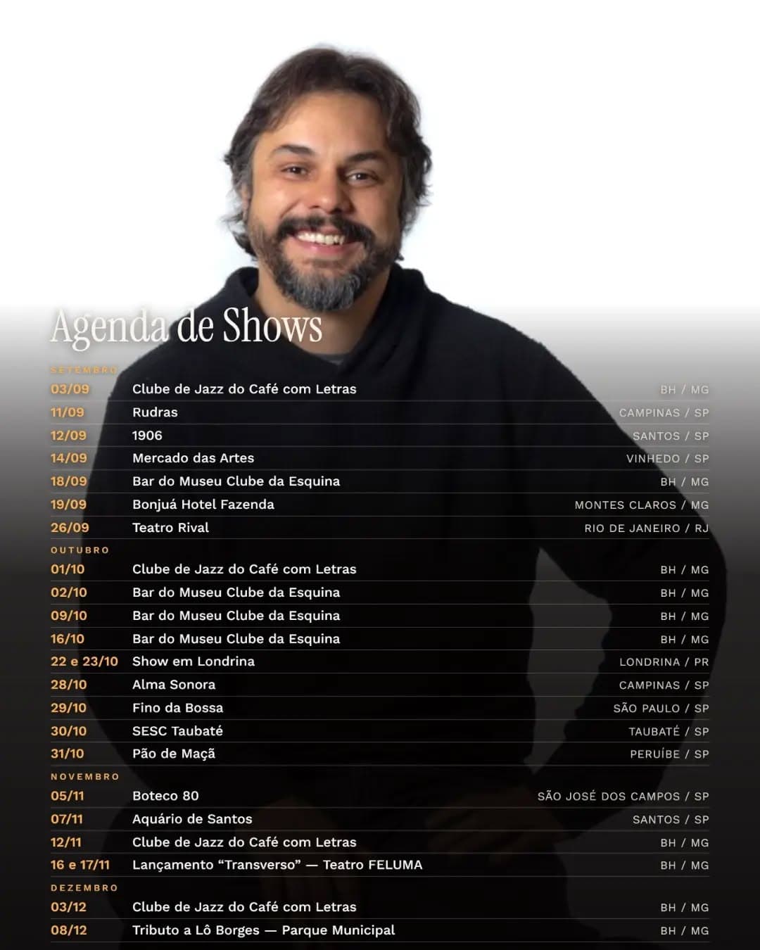 Flyer de Rodrigo Borges