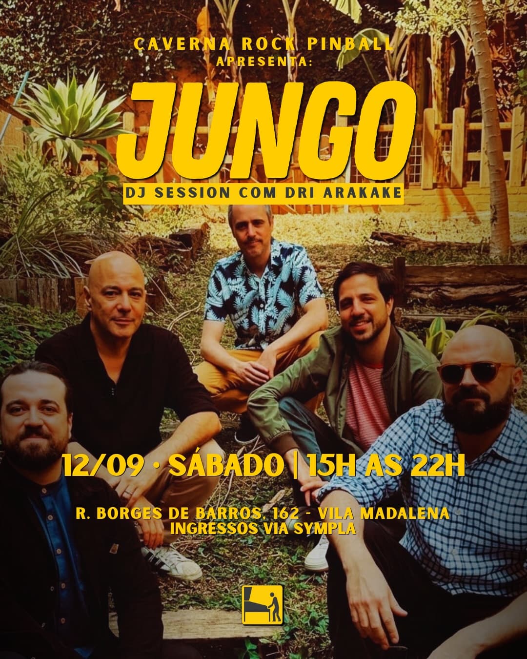 Flyer de JUNGO e Dri Arakake