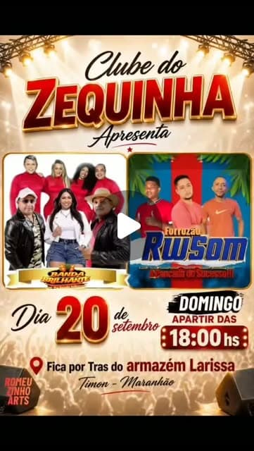Flyer de Banda Brilhante