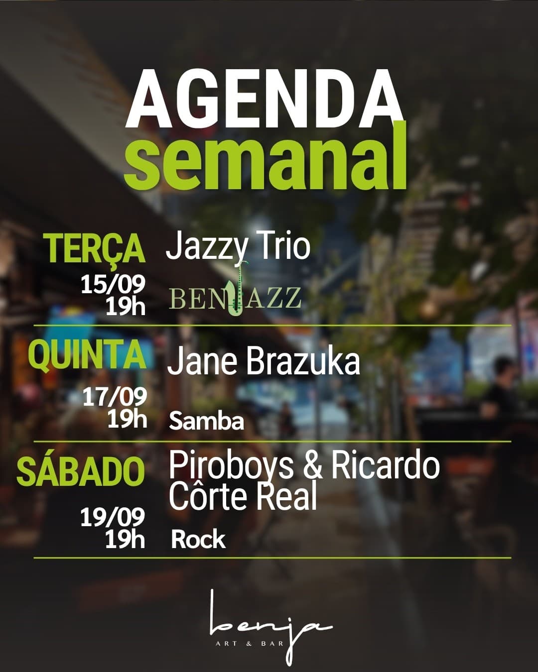 Flyer de Jazzy Trio