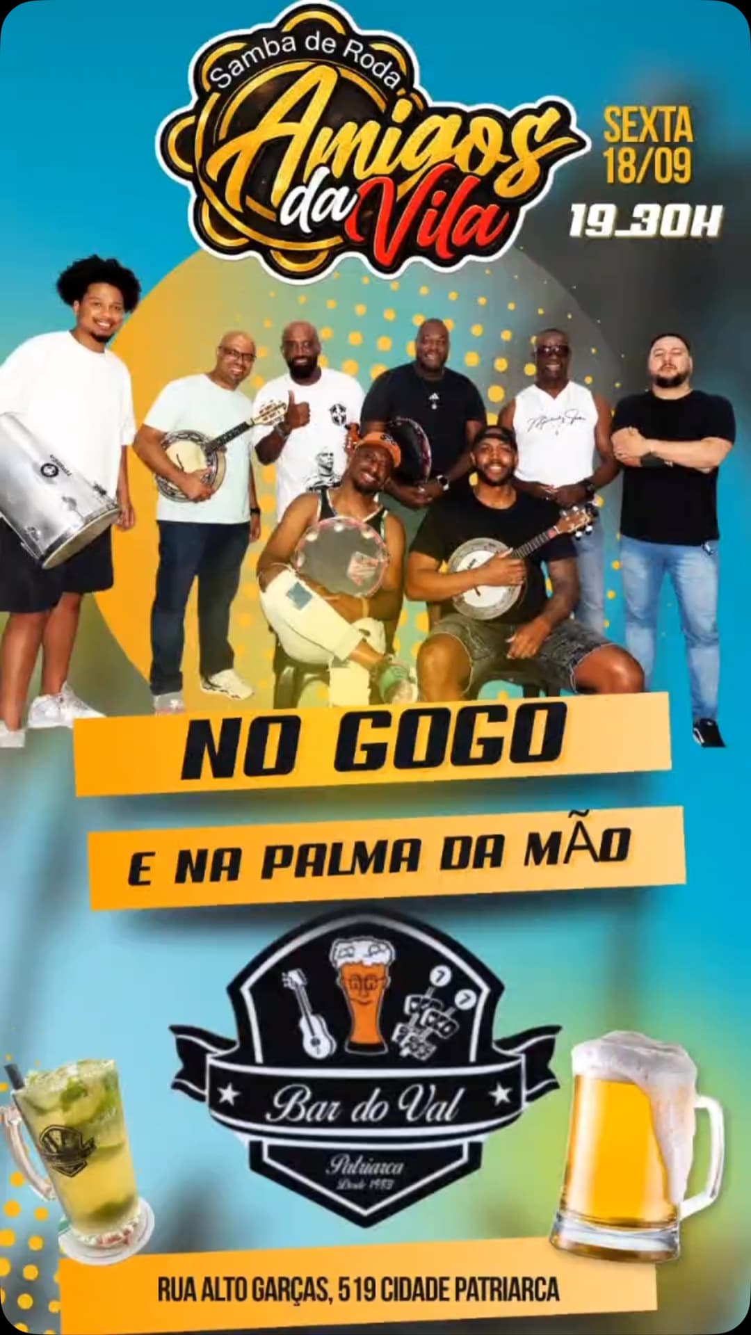 Flyer de Amigos da Vila