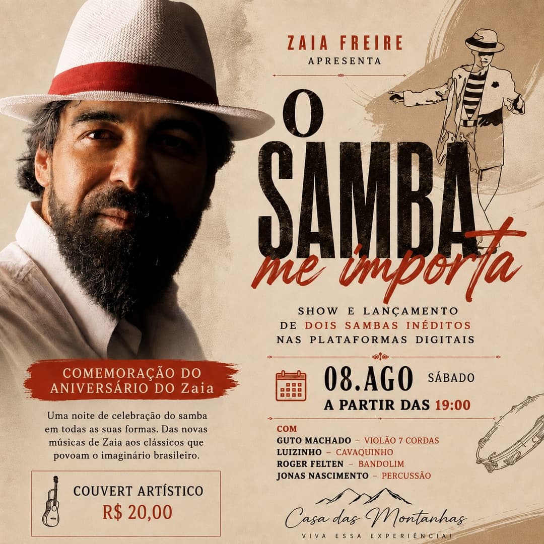 Flyer de Zaia Freire