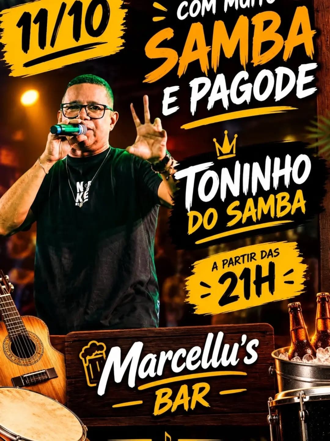 Flyer de Toninho do Samba