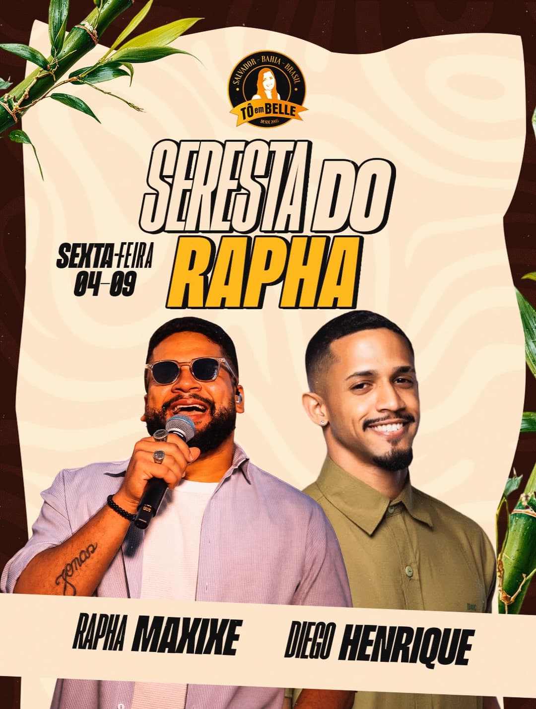 Flyer de Diego Henrique e Rapha Makiyê