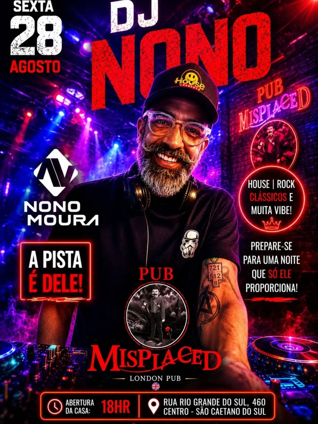 Flyer de Nonô Moura