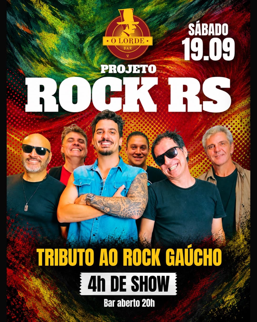 Flyer de Projeto Rock RS
