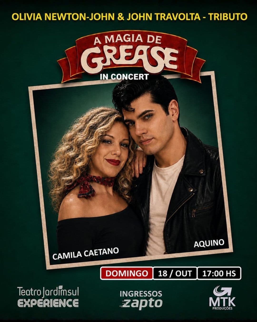 Flyer de Aquino, Soulmovie e Camila Caetano