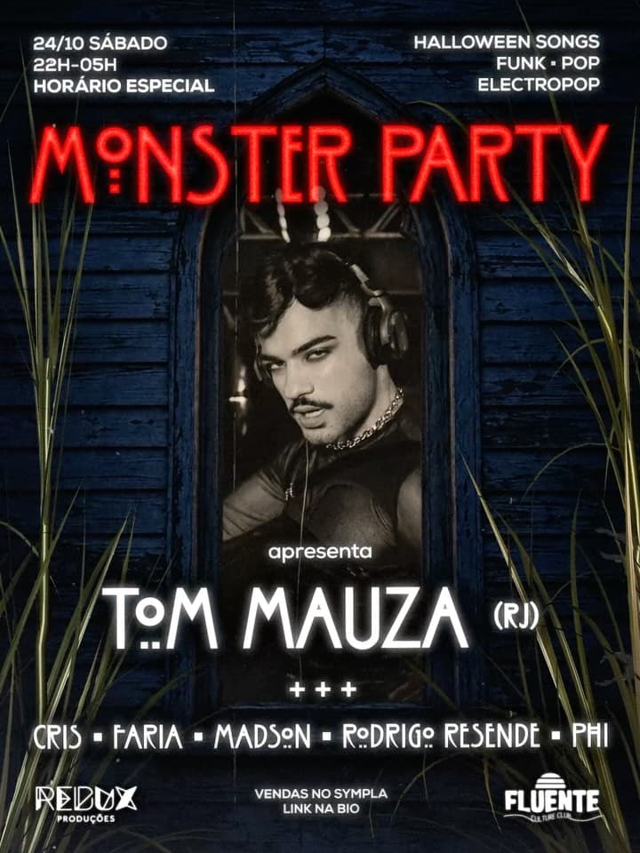 Flyer de Madson, Tom Mauza, Cris, Faria, Rodrigo Resende e Phi