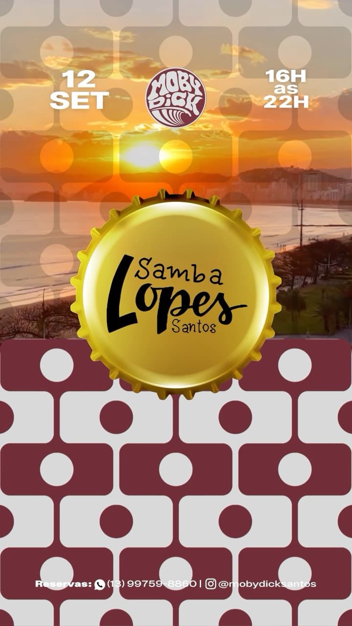 Flyer de Samba Lopes Santos