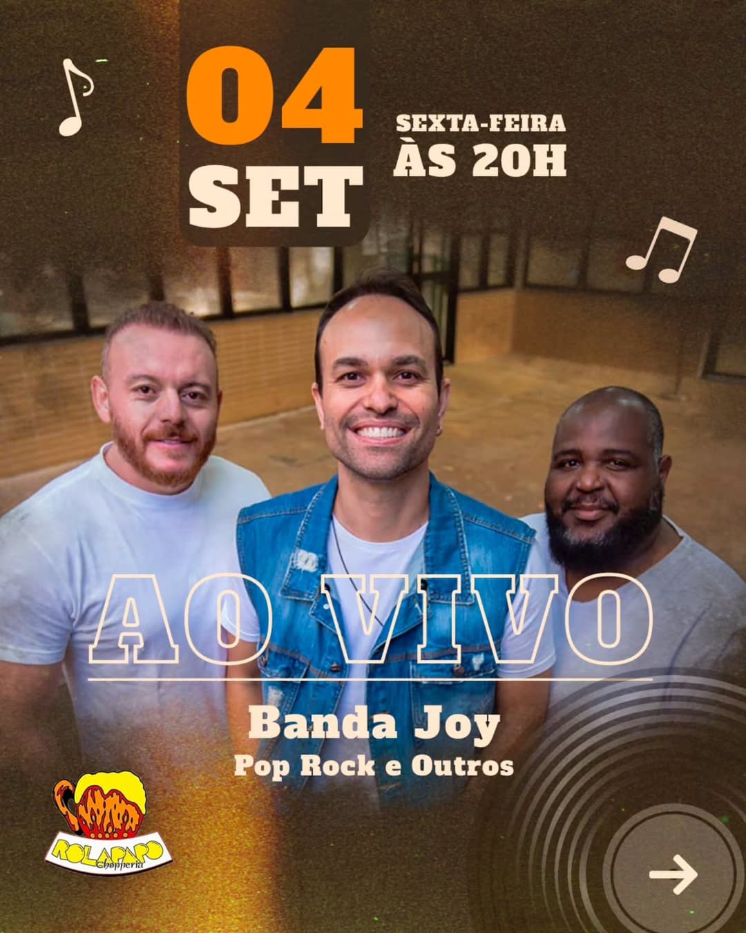 Flyer de Banda Joy