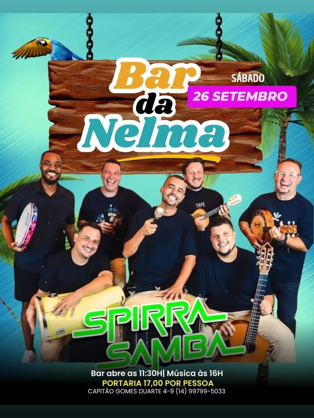Flyer de Spirra Samba