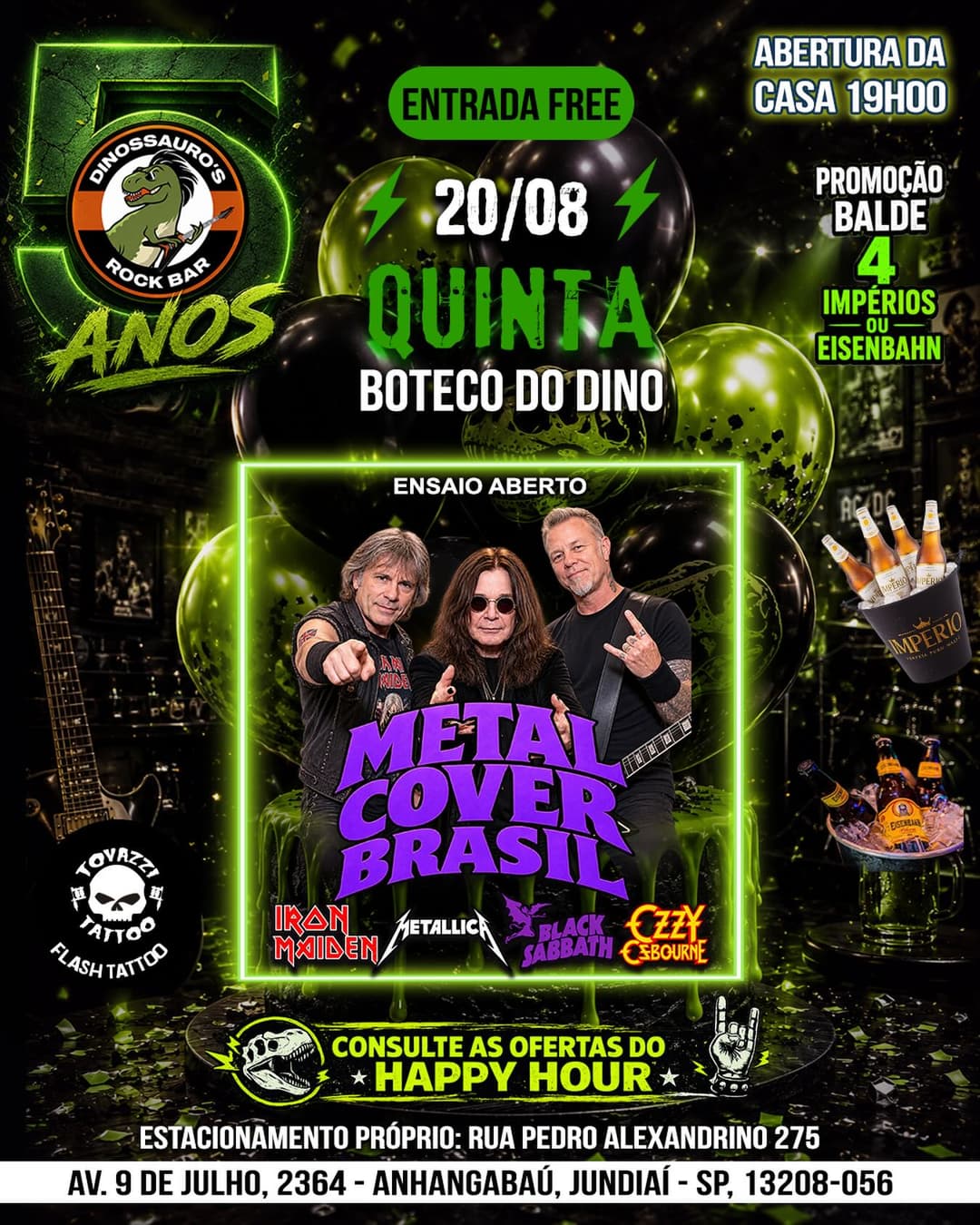 Flyer de Metal Cover Brasil