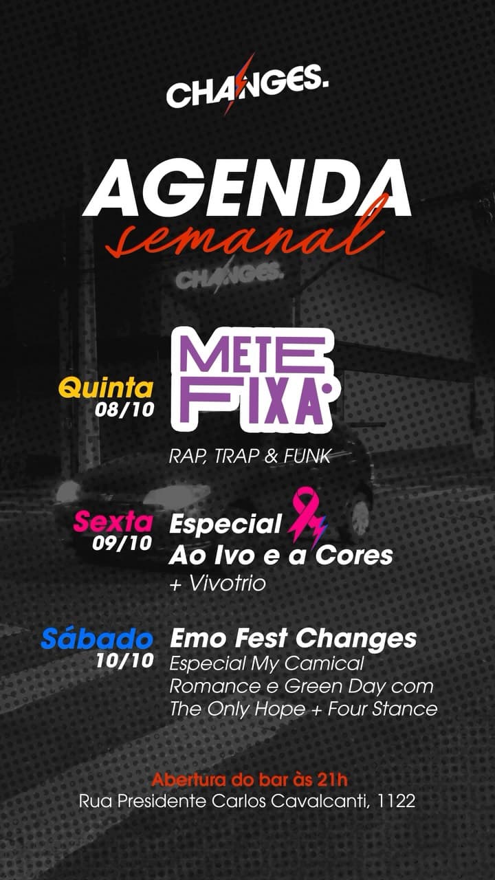Flyer de Banda the Only Hope e Four Stance